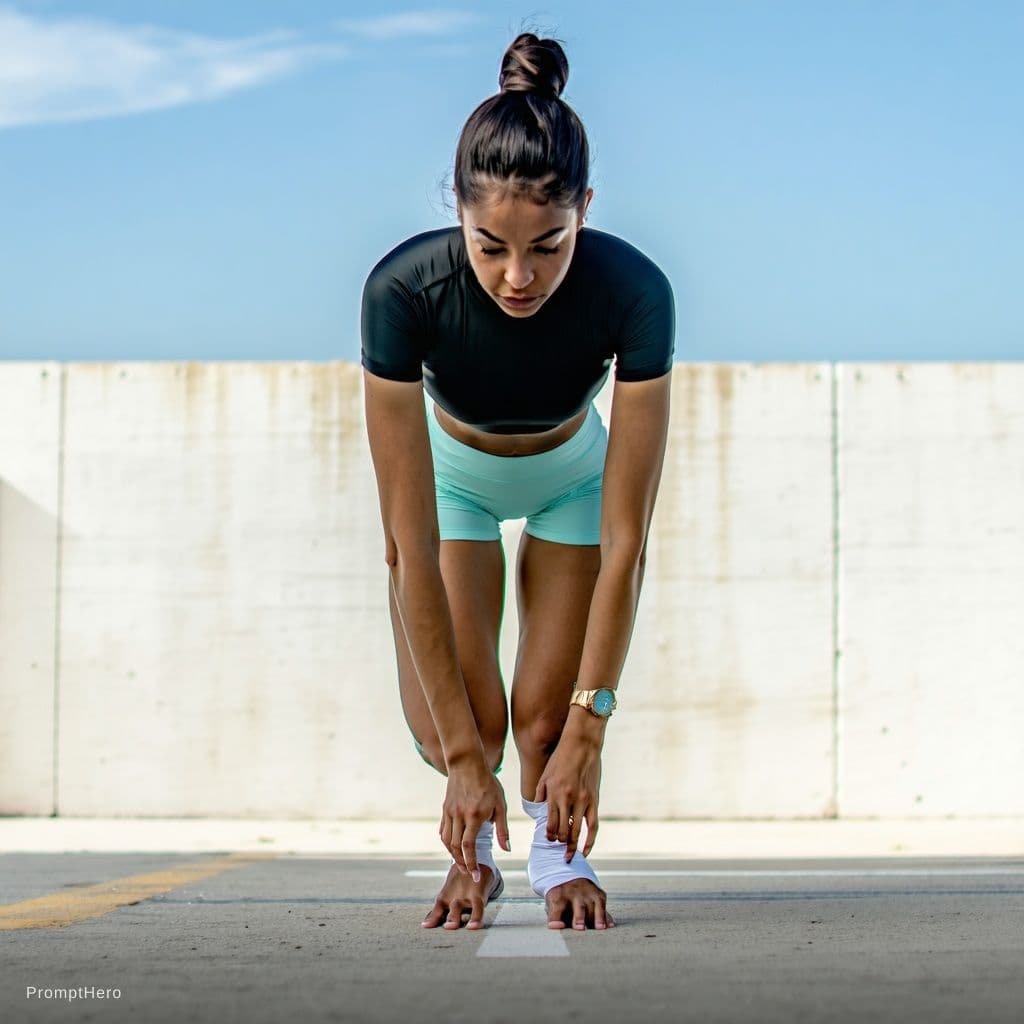 AI generated: Bend over and touch toes

