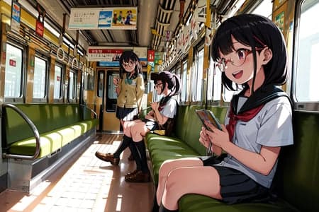 Hankyu 3000 series / train interior