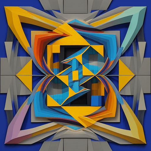 AI generated: rfktrstyle 3D Cubistpaper"An artistic visionary harnessing the essence of creativity, merging intric...