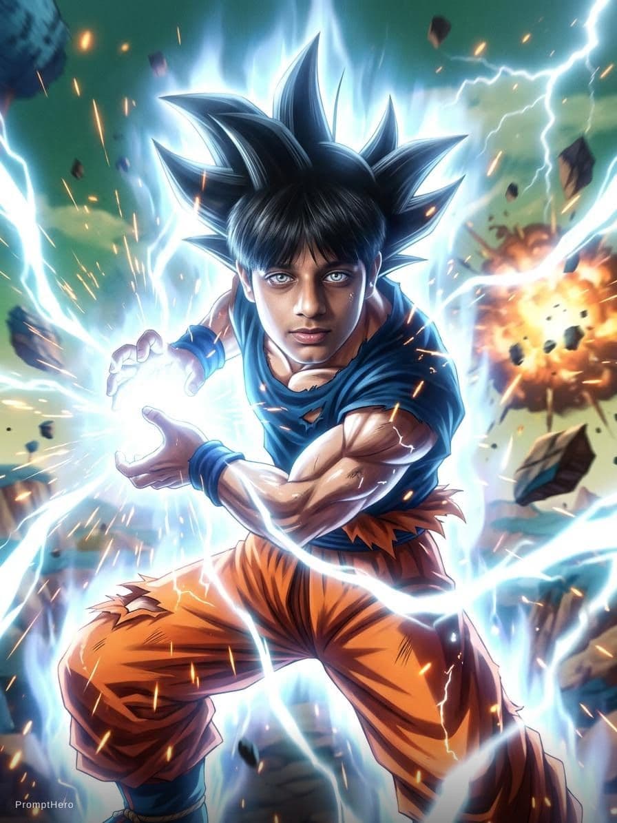 AI generated: @Son_goku wallpaper 
