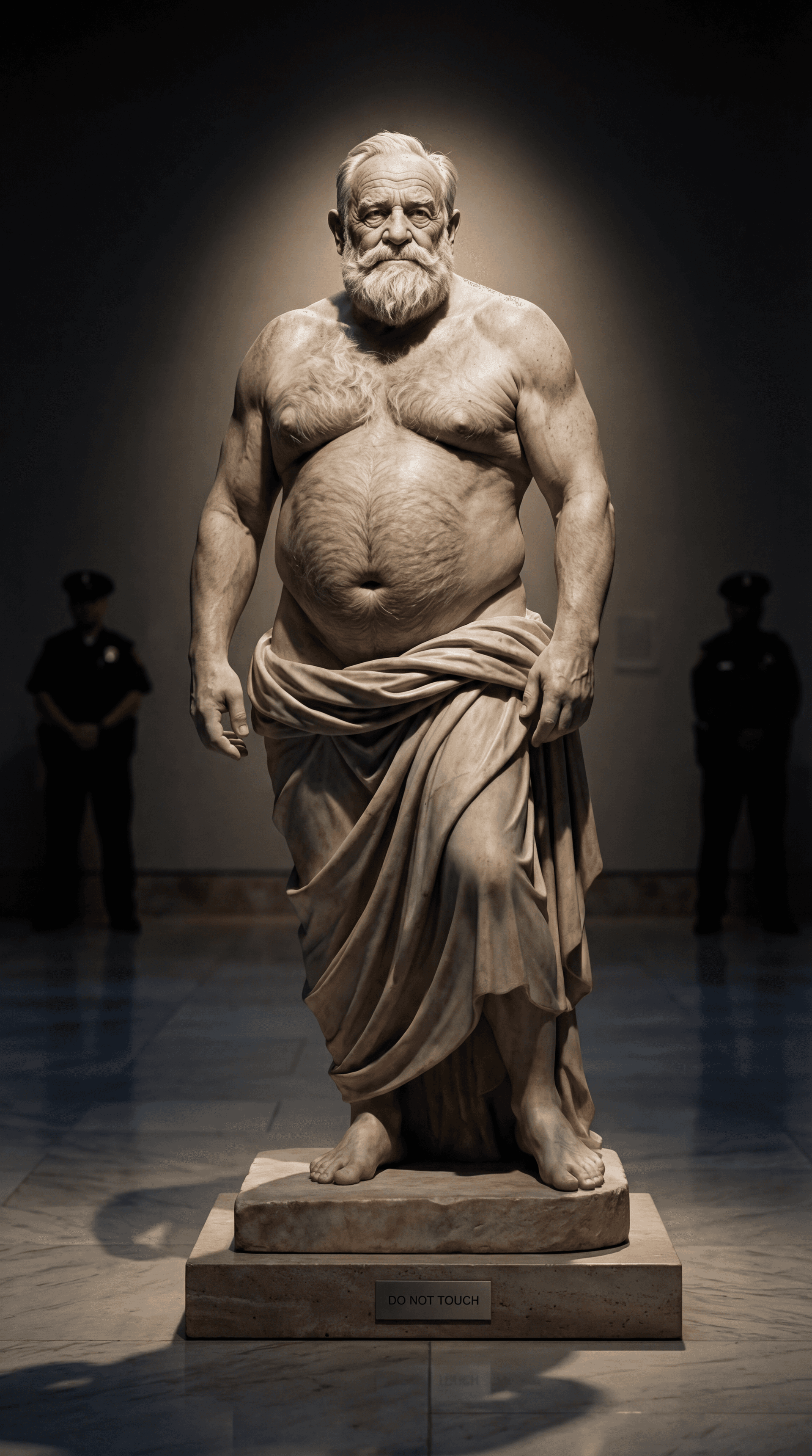 AI generated: ULTRA-REALISTIC FINE ART EDITORIAL PHOTOGRAPHY (vertical, 9:16).
High-end museum campaign aesthetic,...