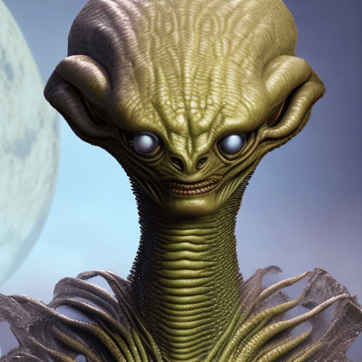 AI generated: create a image of the alien race called the sharean 