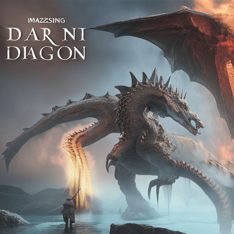 AI generated:  mesmerizing 3D scene showcasing Midir, the Ancient Dragon, from Dark Souls 3. Immerse Midir in a my...