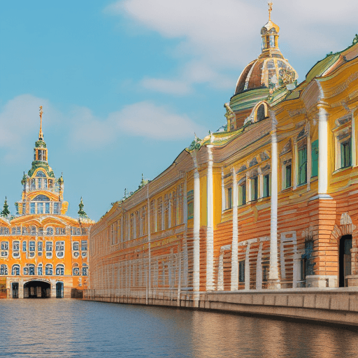 AI generated: excursions through digital channels of St. Petersburg