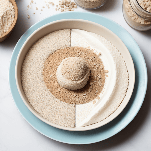 AI generated: breakfast for proper nutrition tahini halva