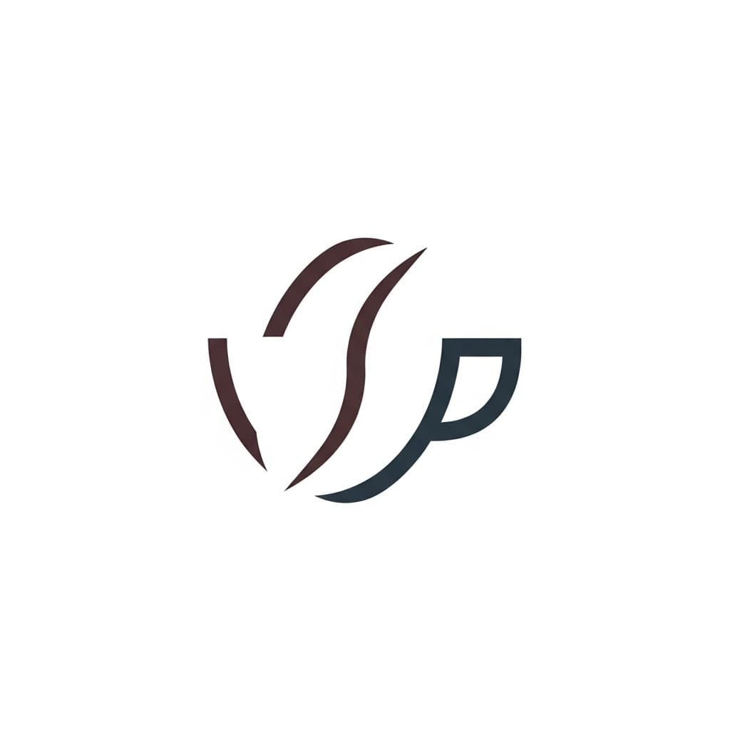 AI generated: flat minimal coffee logo, vector style, simple clean shape