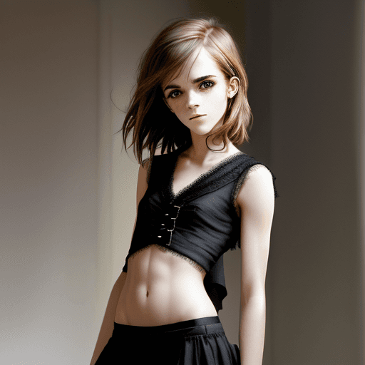 AI generated: Thinspo model --q 2 --v 5 --ar 3:4
Emma Watson
Cute
Innocent
18 years old
Determined
Staring