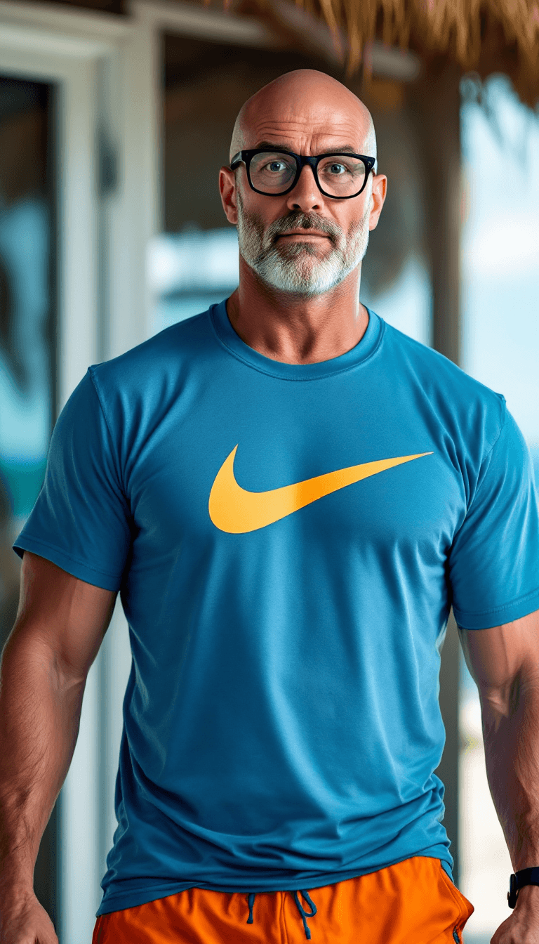 AI generated: Hyper-Realistic photo, 45 years old Caucasian bald man, clean face, shave, clean shave, rounded rect...