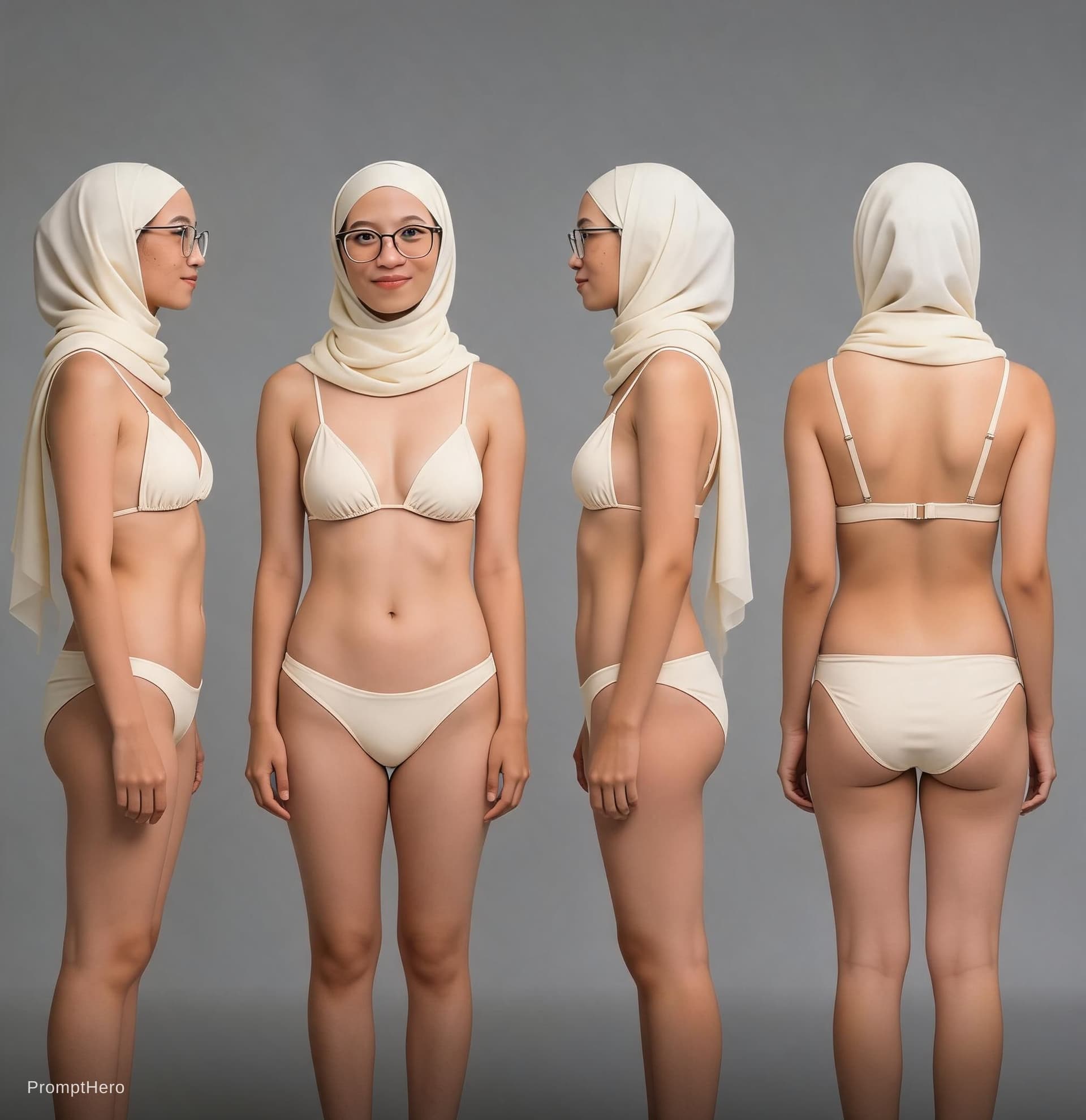 AI generated: change outfit to summer bikini swimsuit. maintain outfit color. make absolutely no change to face. H...