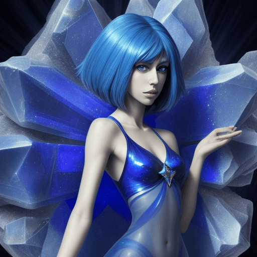 AI generated: A photo of Lapis Lazuli from “Steven Universe”