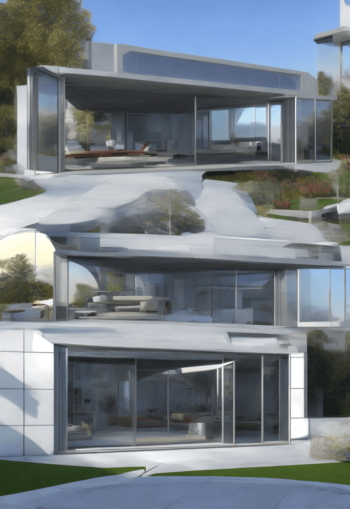 AI generated: /imagine prompt: 3D rendering of introducing an innovative magnetic levitation patio door system tha...