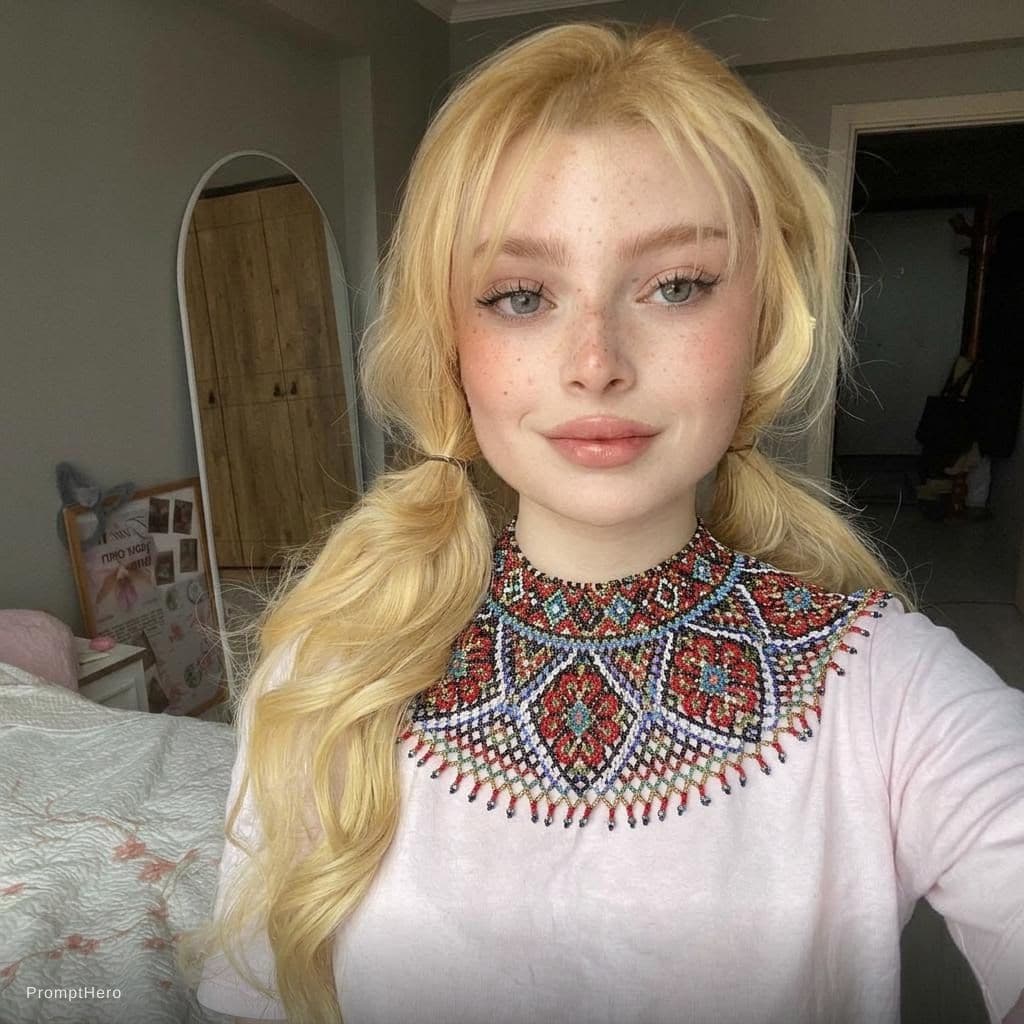 AI generated: бойківська силянка з бісеру
