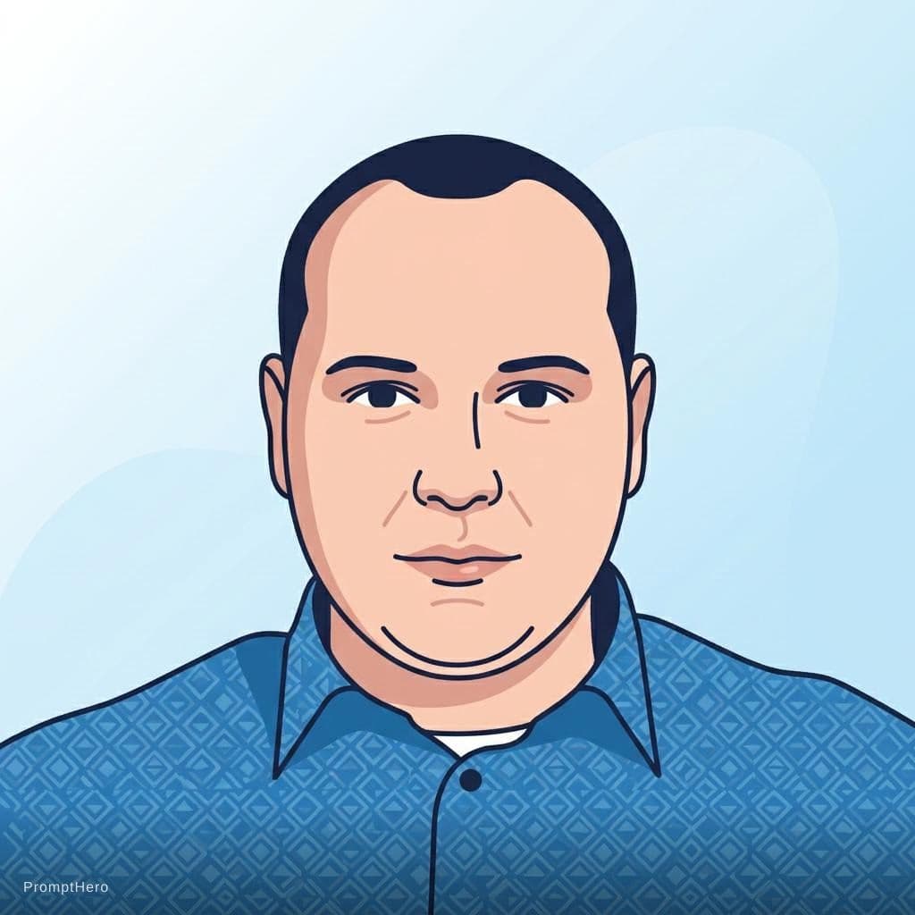 AI generated: A digital art portrait of a [man/woman] with [hair color/style], [eye color]. The image is based on ...