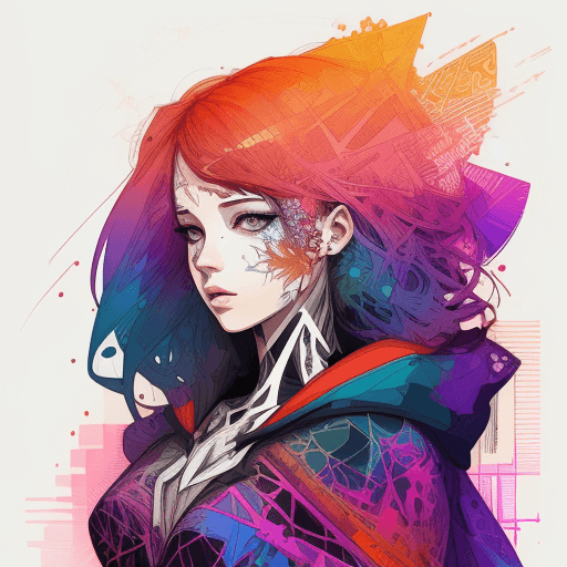 AI generated: A beautiful girl, digital watercolor Illustration, summers cape sunrise, complex contrast, highly de...