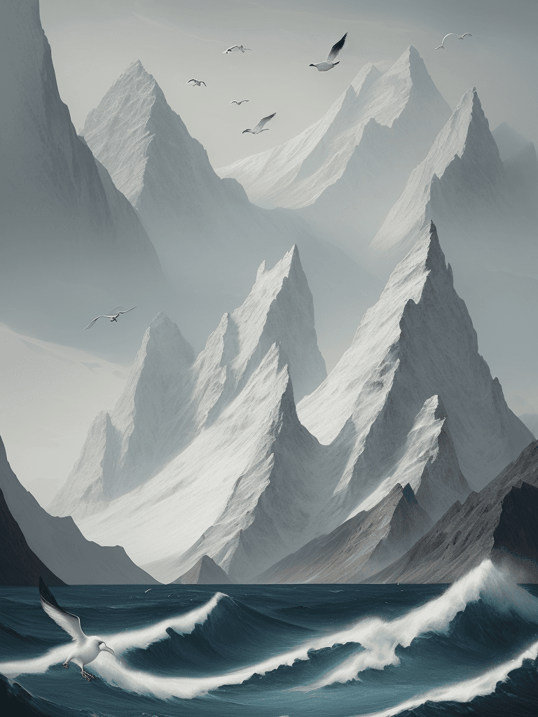 AI generated: Draw a picture with the theme of "Crossing Mountains and Seas, Just for Meeting", highlighting the m...