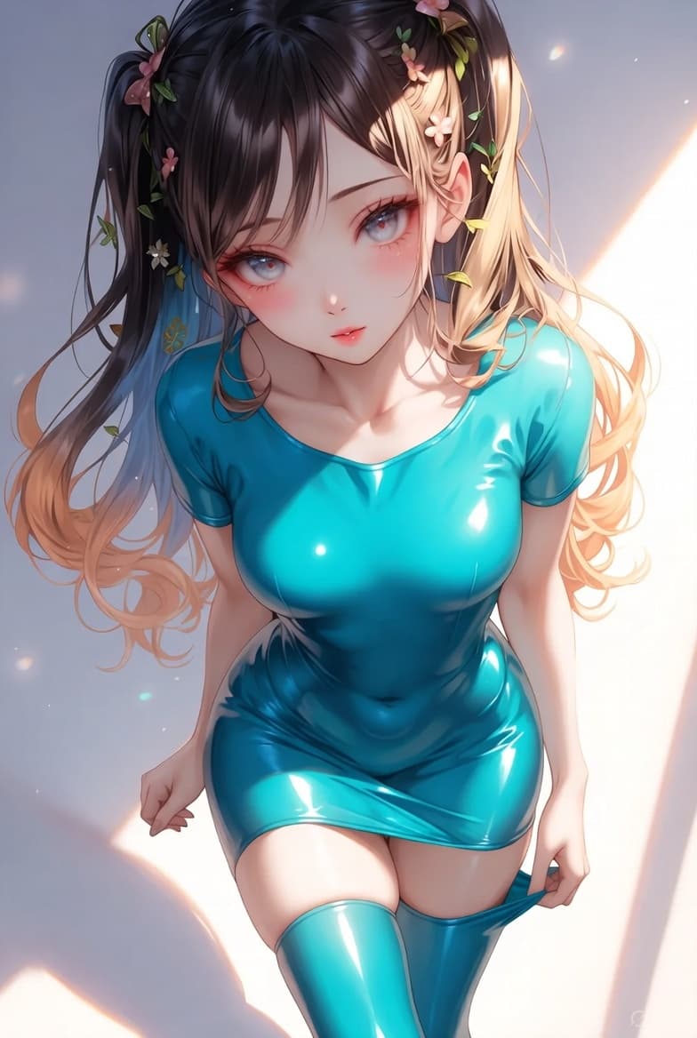 AI generated: breathtaking oil painting, (((adorable, cute, kawaii)), cute moe anime character portrait, adorable,...