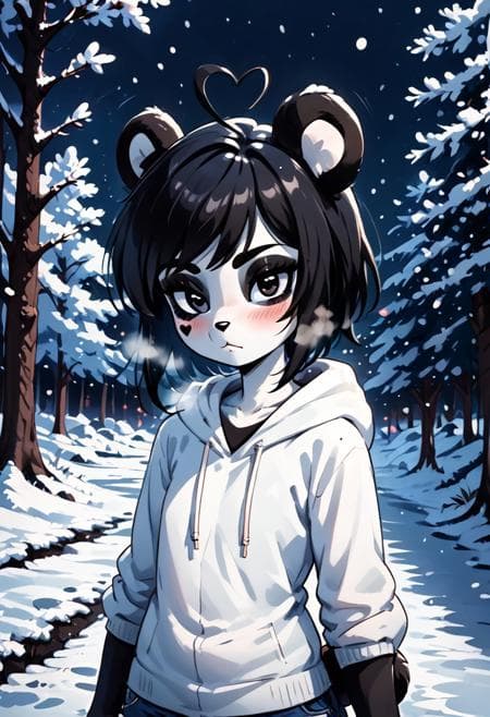 anthro panda girl concept - XL - Image 1