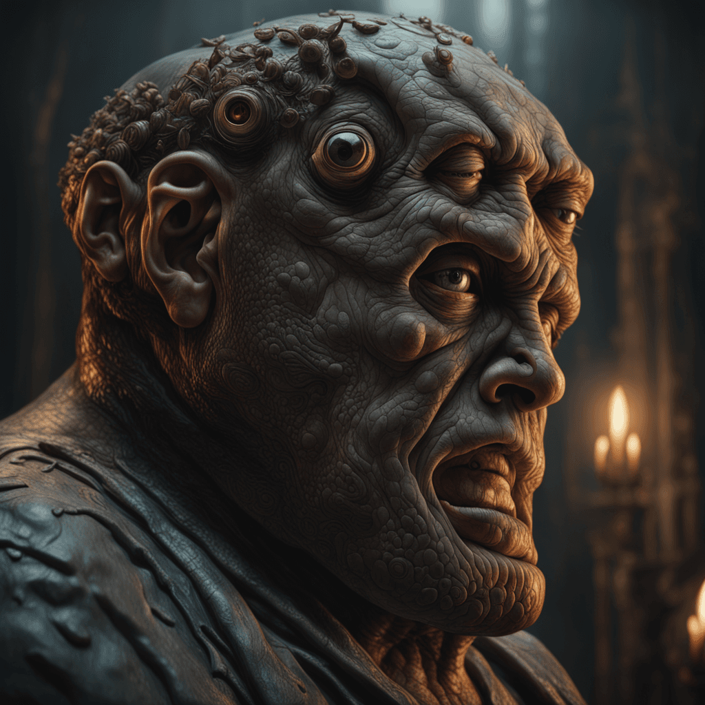 AI generated: Completely different from the other ones.by Guillermo del Toro and Jesper Ejsing,Photorealism, cinem...