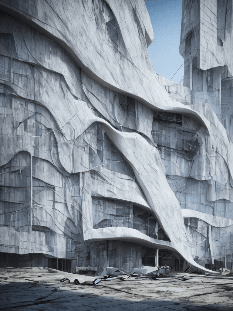 AI generated: modern architecture, modern design, architectural photography, post apocalyptic New York, hyperreali...