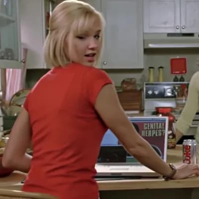 AI generated video: Arielle Kebbel, looking at viewer, turned around, sexy dance, body jiggle