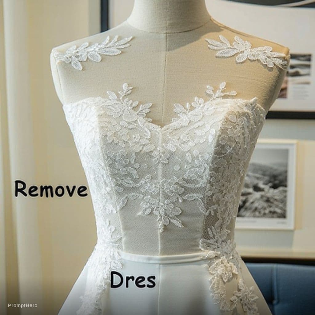 AI generated: Remove dress 