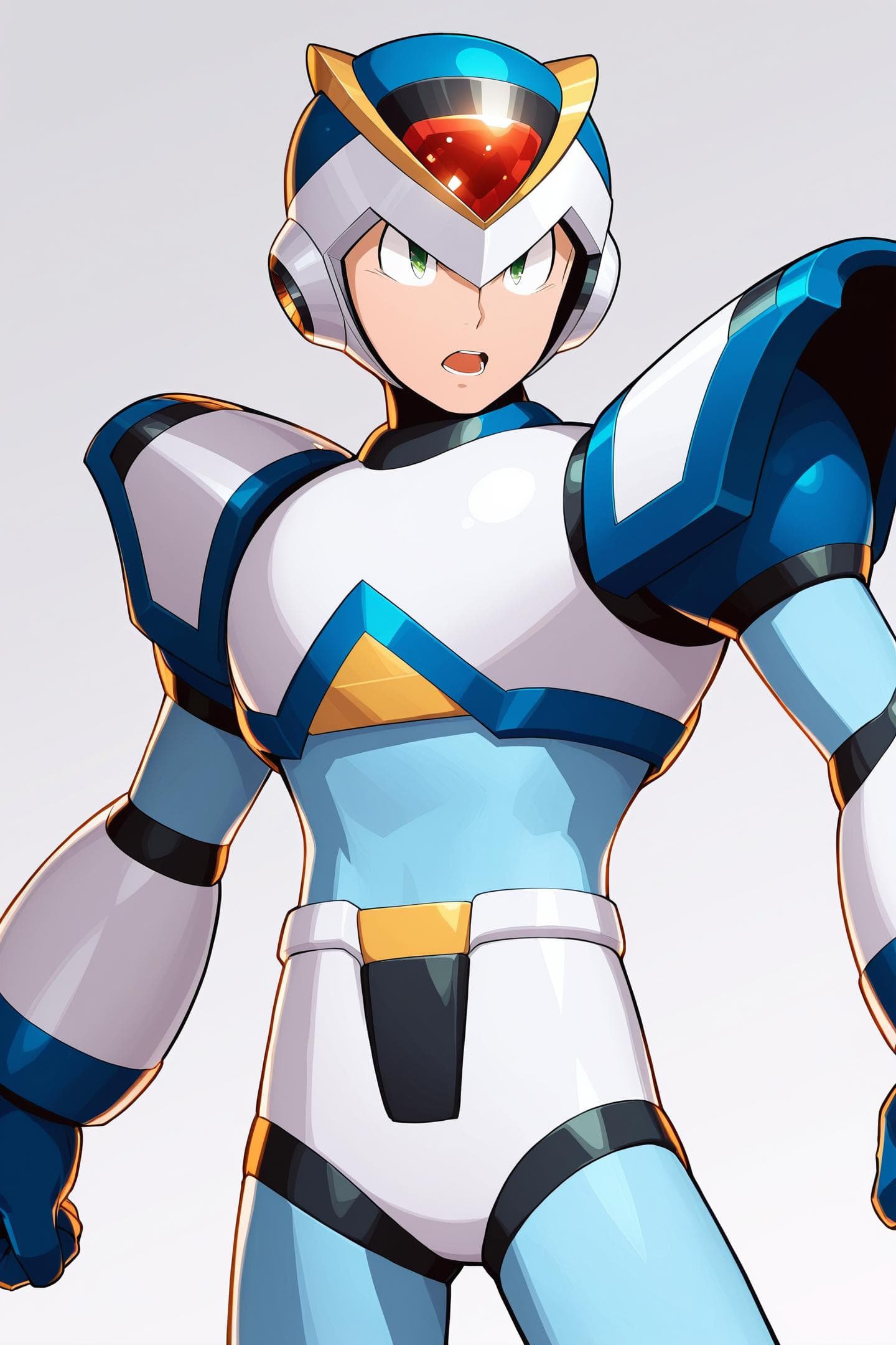 [illustrious XL] First Armor X (Megaman X) /洛克人X/ RockmanX，第一装甲X