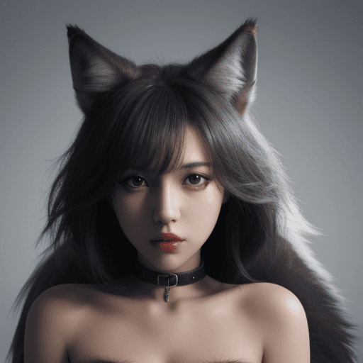 AI generated: A Wolf girl 