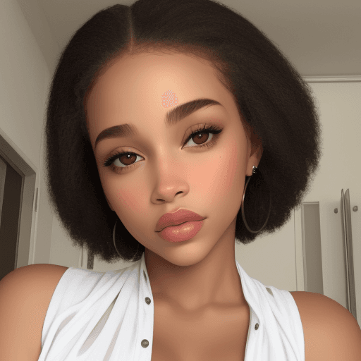 AI generated: A beautiful biracial woman


