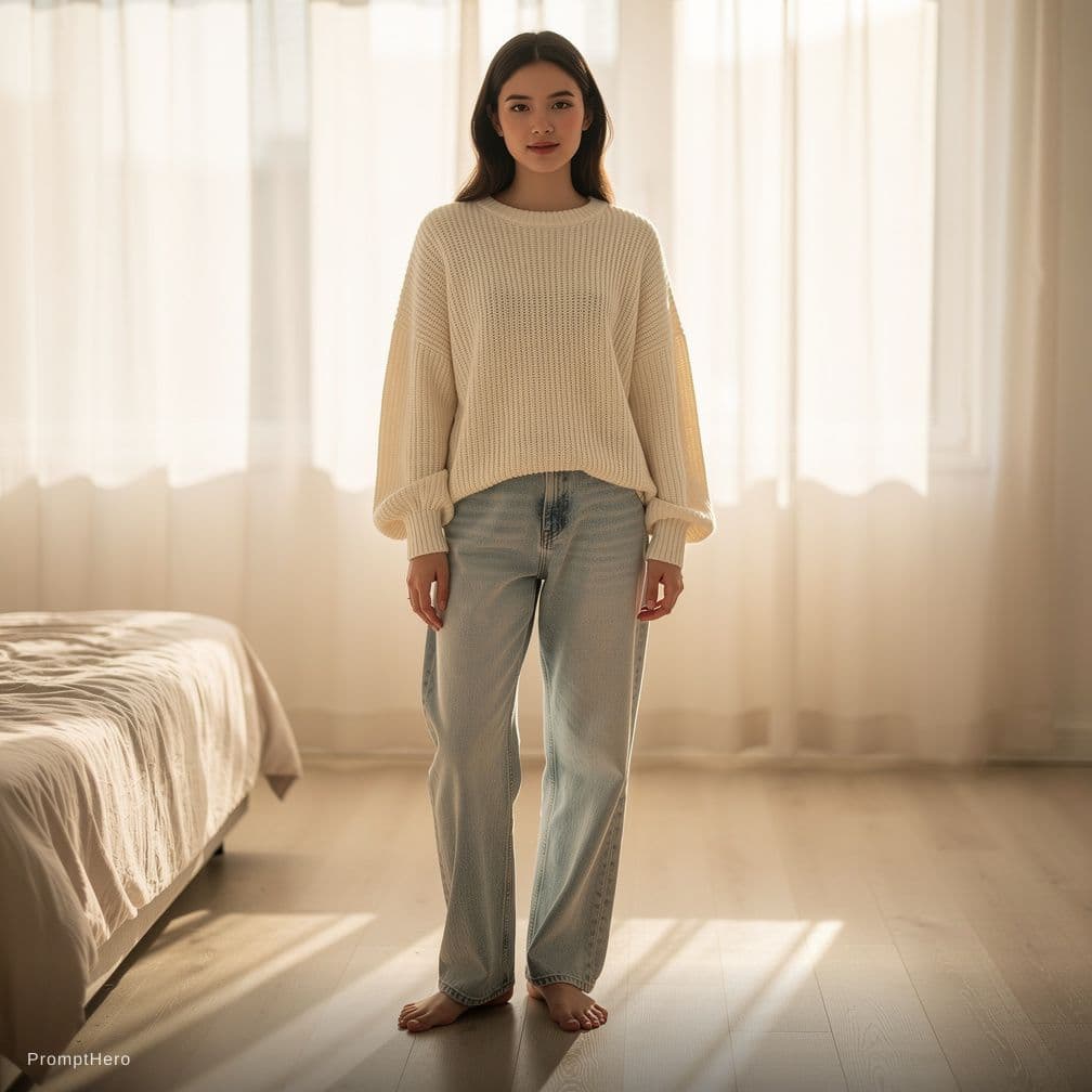 AI generated: A girl without clothes