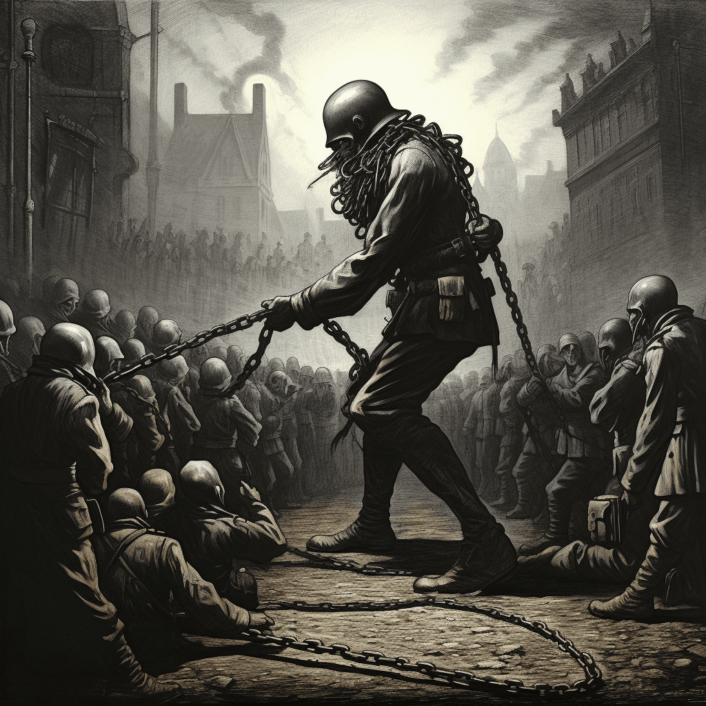 AI generated: religious slavery