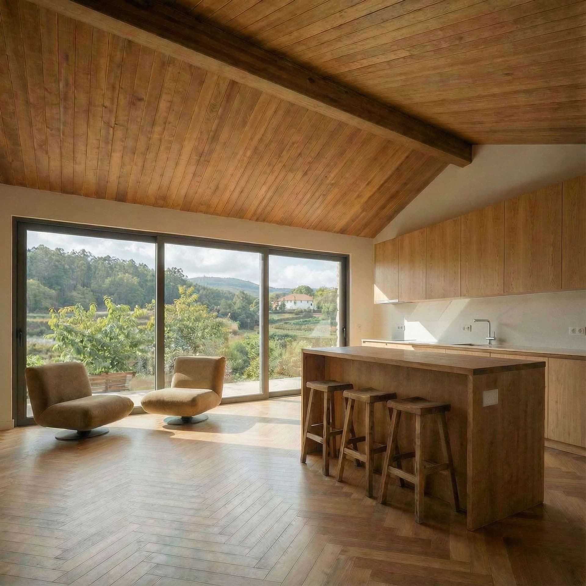 AI generated: Haz que la calidad de los acabados de madera sean más realistas y menos borrosos
