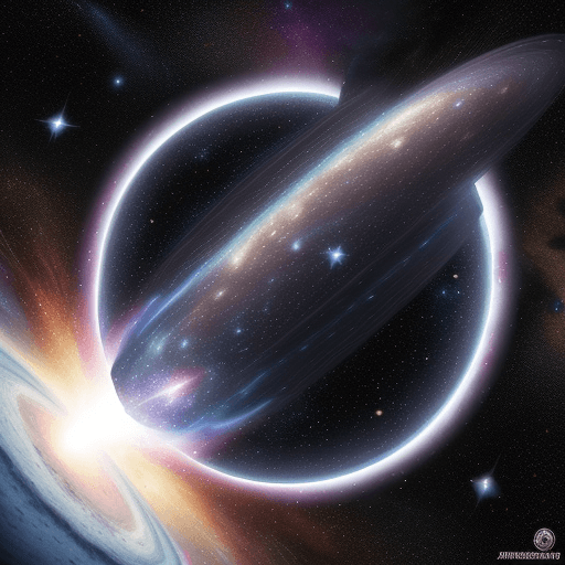 AI generated: pelea interestelar  de galaxia mostrar