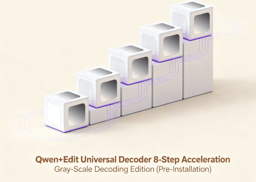 Qwen+Edit Universal Decoder 8-Step Acceleration Gray-Scale Decoding Edition (Pre-Installation)