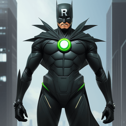 AI generated: a futuristic super heroe called waste man