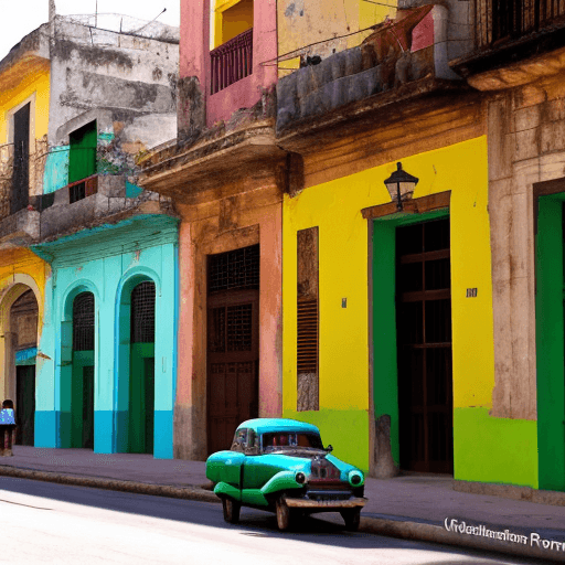 AI generated: Old Havana Cuba
