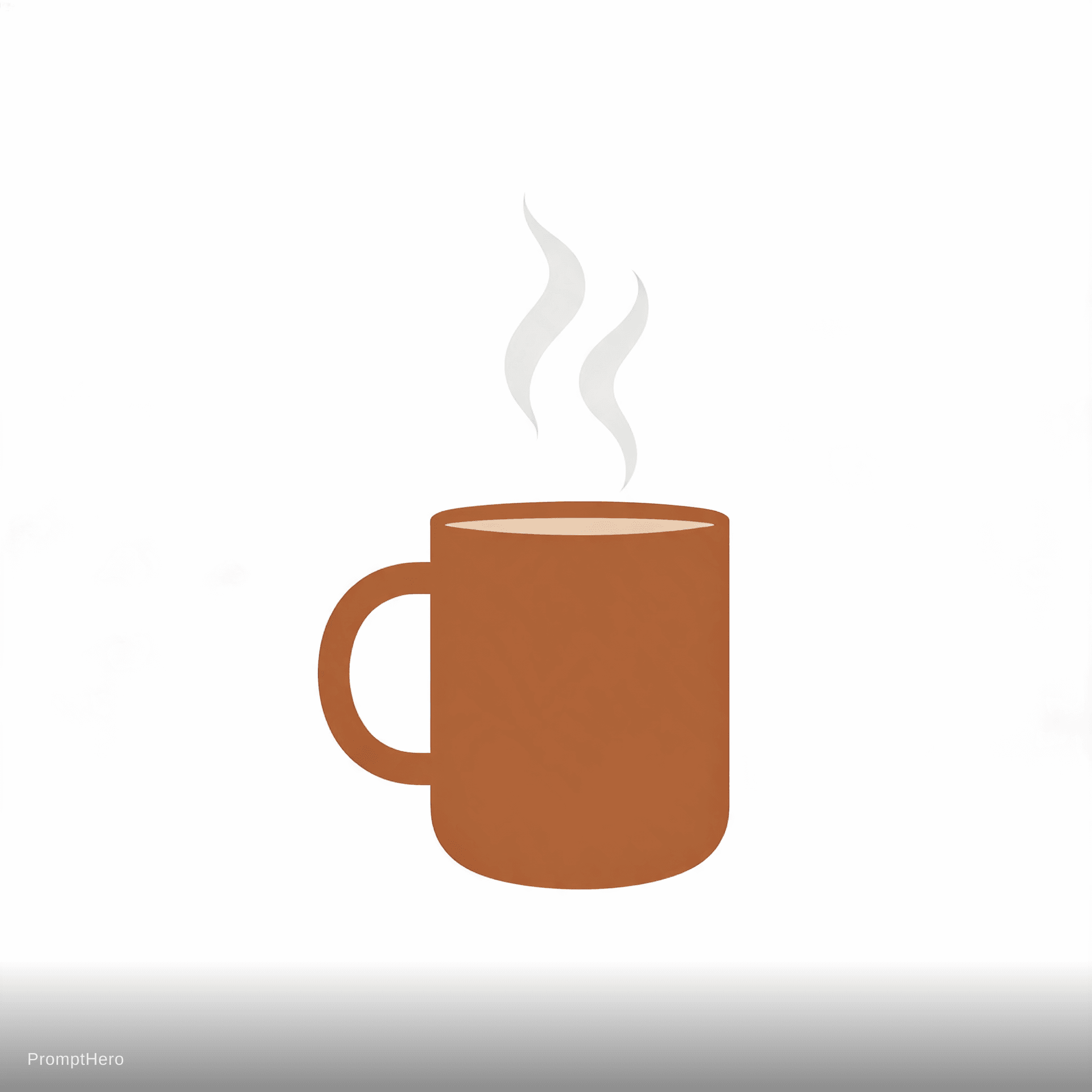 AI generated: Artisan coffee shop, steaming cup, earth tones, cozy and warm feeling