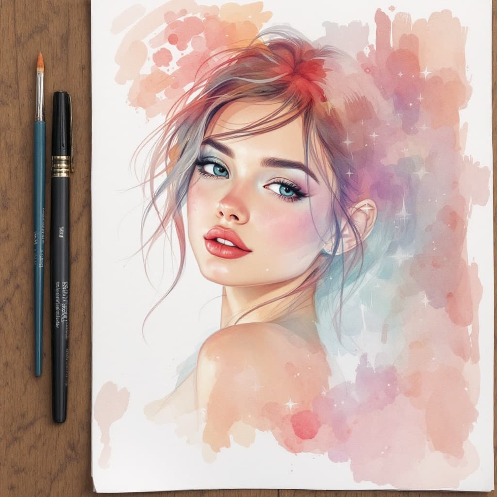 AI generated: Create image foc procreate watercolor