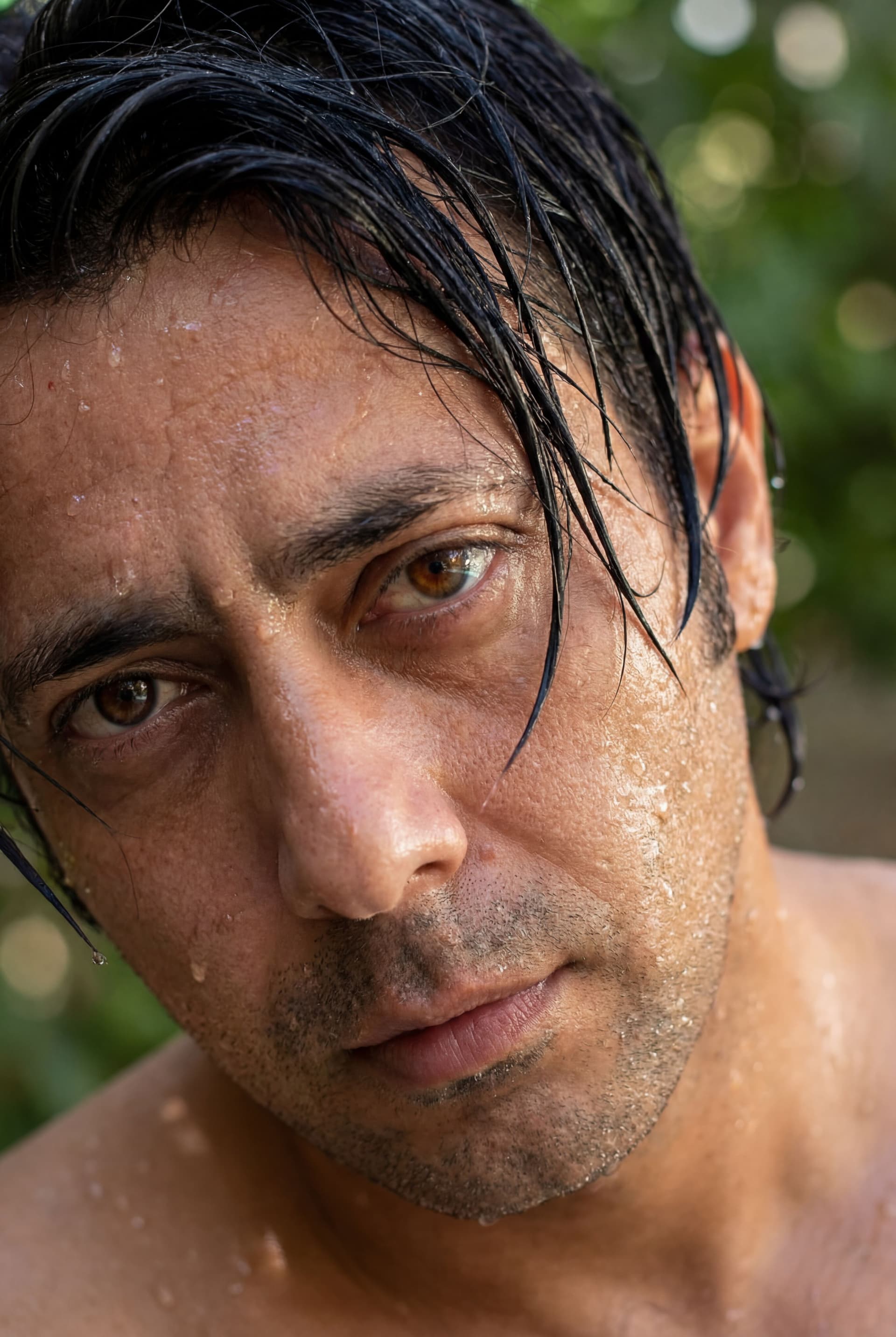 AI generated: {
  "subject": {
    "type": "male model",
    "expression": hip and cool",
    "eyes": {
      "col...
