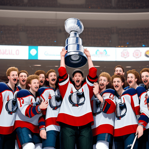 AI generated: Hockey team won Stanley Cup