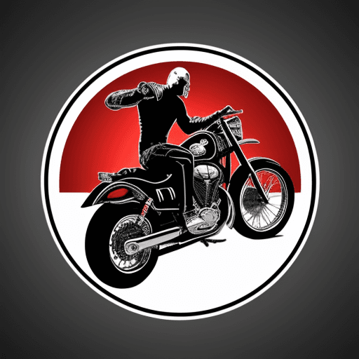 AI generated: create a logo for a motorcycle shop named mr. warrior