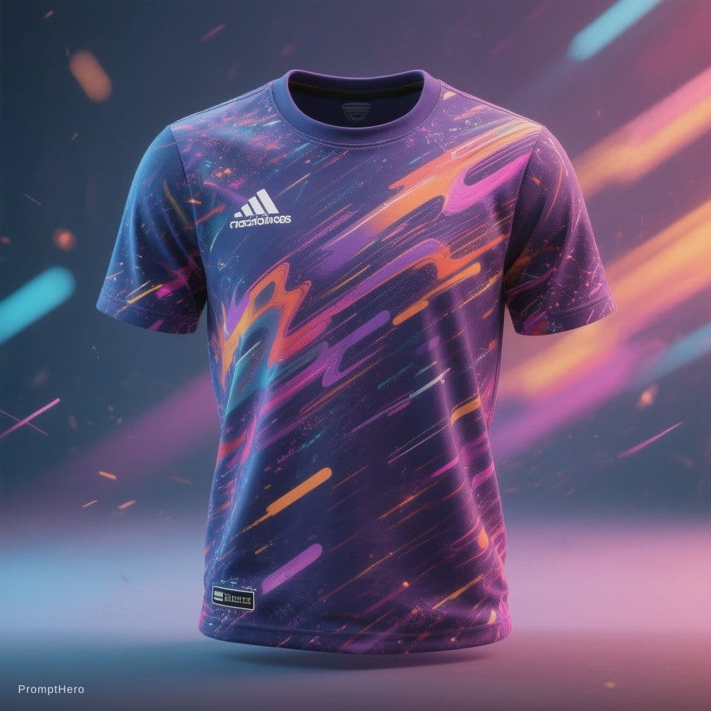 AI generated: ¡Demuestra tu pasión por el deporte con esta camiseta llena de energía! Con un diseño dinámico y vib...
