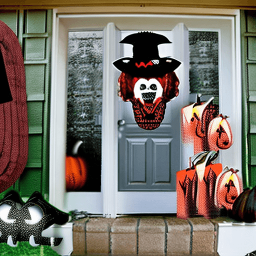 AI generated: Halloween decorations