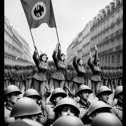 AI generated: Make an background about "The Liberation of Paris".

Use this info:

A warm summer day in 1944 broug...