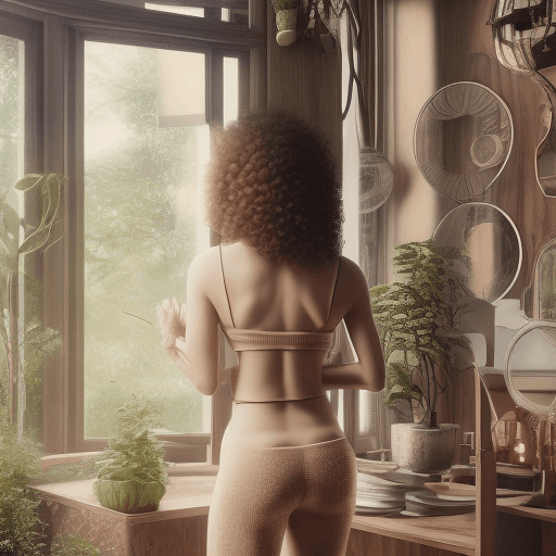 AI generated: High resolution woman, dreamy brown eyes, curly long hair, beautiful and lean appearance, standing o...