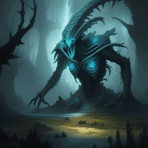 AI generated: Magic the gathering nostalgic landscapes phyrexian art 
