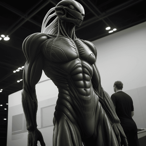 AI generated: Render of  EMS pro body clothes , hyper detail , signifying their superior technology)on a pedestal ...