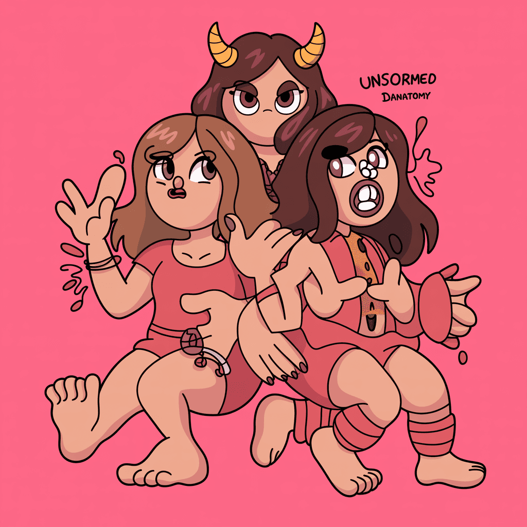 AI generated: ((uncensored) ), ((Latina) ), ((bad anatomy) ), bad hands, three hands, three legs, bad arms, missin...