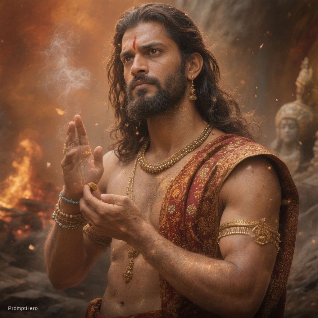 AI generated: Bhagwat geeta Granth, ramayan Granth