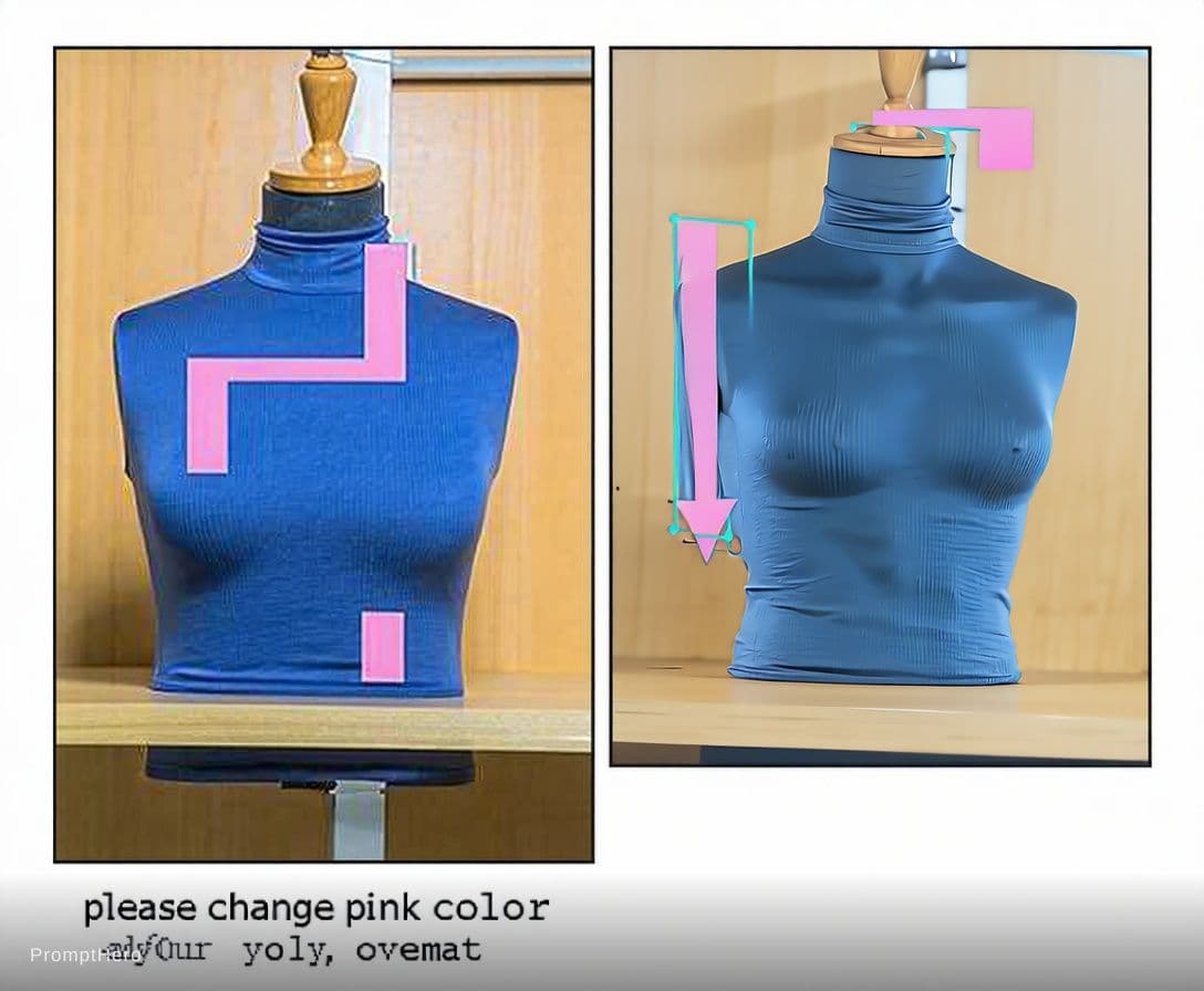 AI generated: please change pink color 