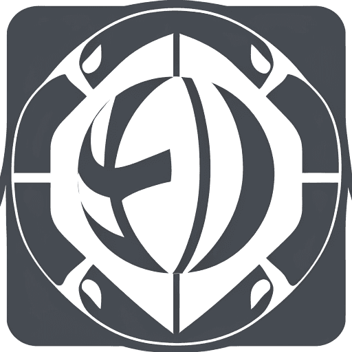 AI generated: volleyball, emblem, icon,